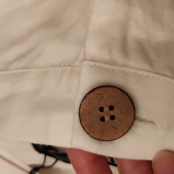 Nwt! Zara Lace Insert Linen Blend Pants - Picture 5 of 7